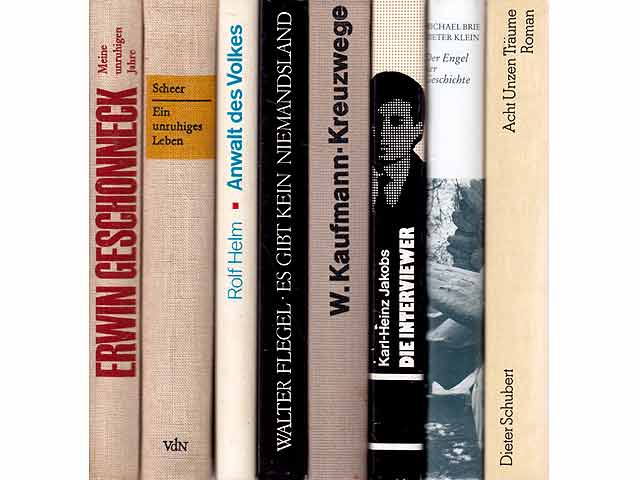 Büchersammlung „Biographien, Historisches“. 8 Titel. 