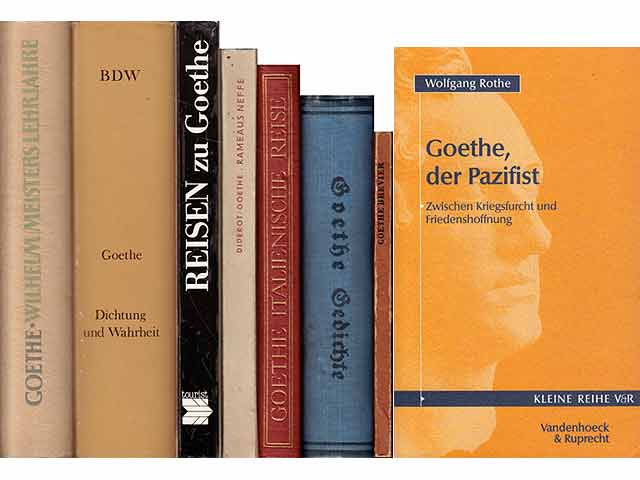 Büchersammlung „Johann Wolfgang Goethe“. 8 Titel. 