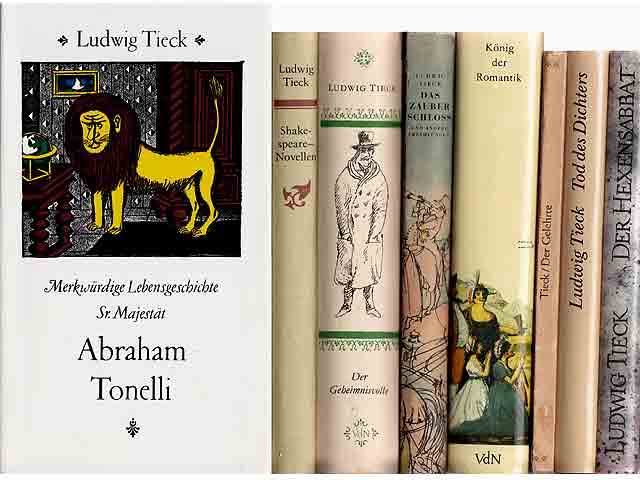 Büchersammlung "Ludwig Tieck". 9 Titel. 