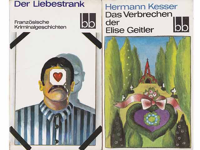 Büchersammlung bb-Taschenbücher "Kriminal- und Spukgeschichten". 8 Titel. 