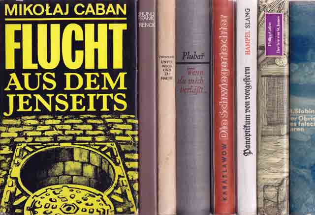 Büchersendung „Romane, Satire, Erzählungen“. 8 Titel. 