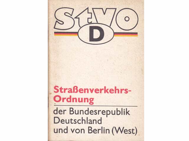 Konvolut "Straßenverkehrsordnung. Bußgeldkataloge". 5 Titel. 