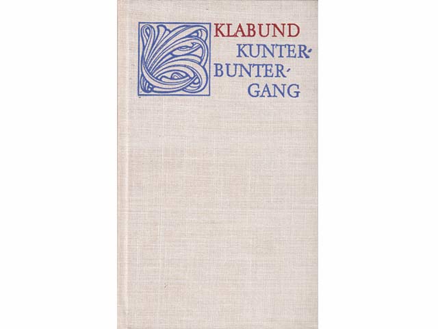 Konvolut "Klabund". 5 Titel. 