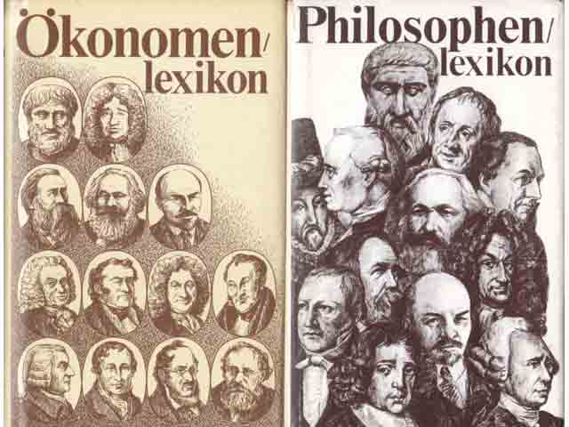 Büchersammlung "Personen-Lexika  Ökonomie, Philosophie". 2 Titel. 