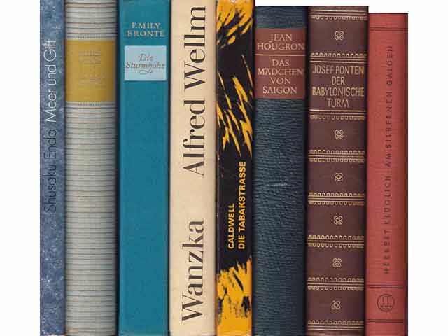 Büchersammlung „Romane, Verschiedenes“. 8 Titel. 