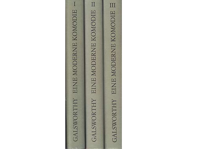 Büchersammlung "John Galsworthy". 3 Titel. 
