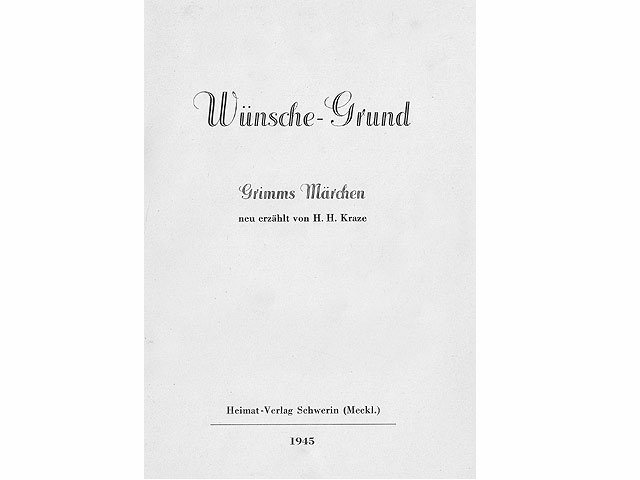 Büchersammlung "Hanna-Heide Kraze". 6 Titel. 