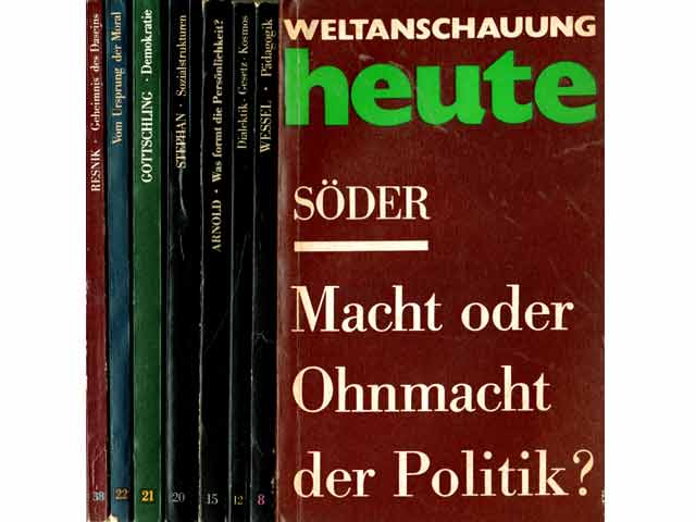Sammlung "Weltanschauung heute". 9 Hefte. 