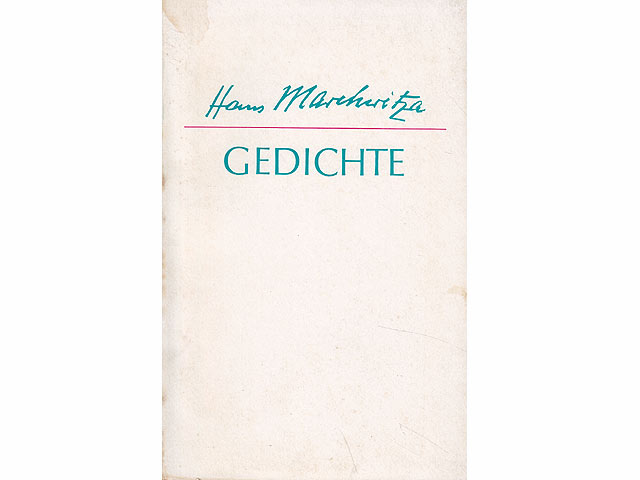 Büchersammlung "Hans Marchwitza". 4 Titel. 
