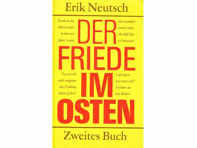 Konvolut „Erik Neutsch“. 9 Titel. 