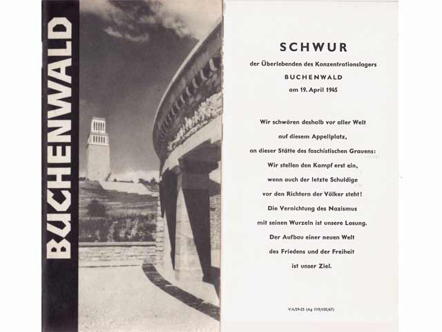 Konvolut "Konzentrationslager Buchenwald / KZ Buchenwald". 6 Titel. 