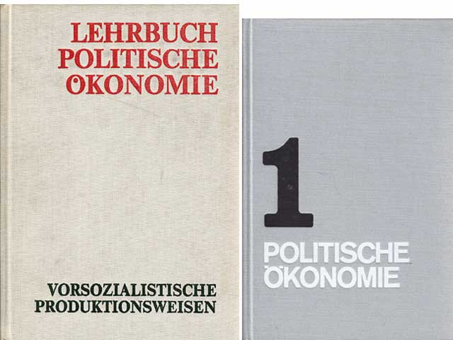 Büchersammlung "Politische Ökonomie verschiedener Produktionsweisen". 4 Titel. 