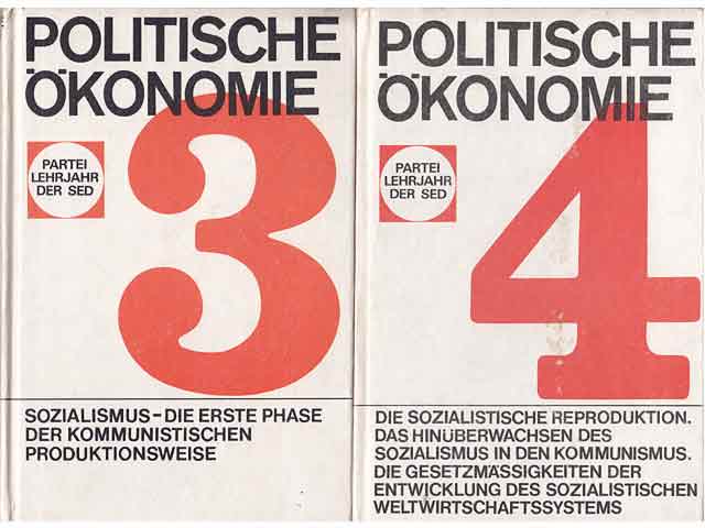 Büchersammlung "Politische Ökonomie verschiedener Produktionsweisen". 4 Titel. 