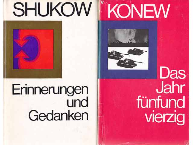 Büchersammlung „Sowjetische Kriegsmemoiren“. 6 Titel. 