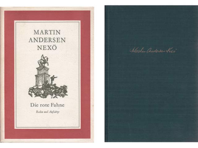 Konvolut "Martin Andersen Nexö, Gesammelte Werke in Einzelausgaben, grüner Leinen-Einband". 5 Titel. 