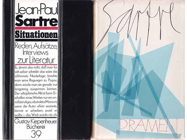 Büchersammlung „Jean-Paul Sartre“. 6 Titel. 