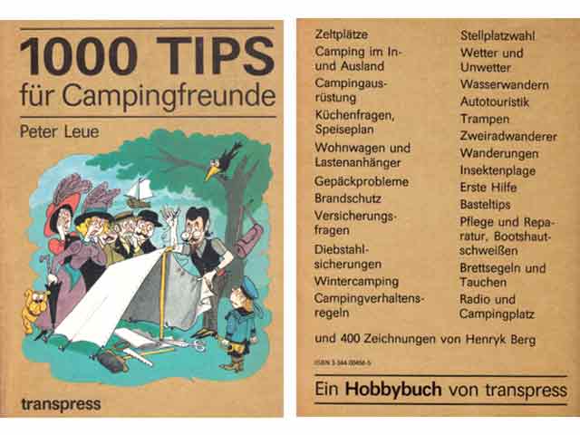 1000 Tips für Campingfreunde. Mit 400 Illustrationen von Henryk Berg. 2., durchgesehene Auflage