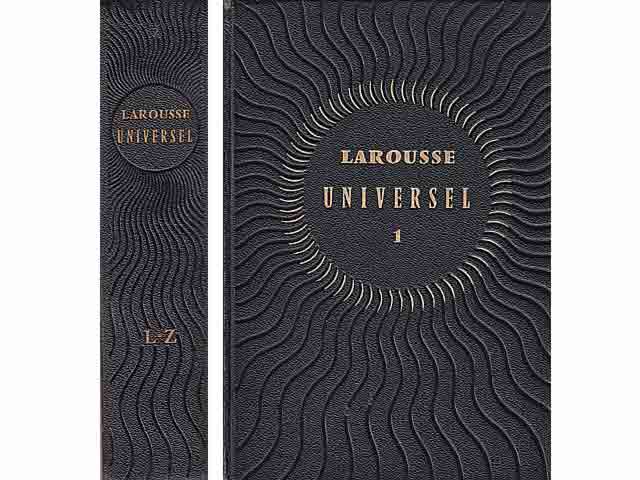 Larousse Universel Dictionaire Encyclopédique en deux Volumes. 2 Bände: A-K und L-Z. 3. Auflage