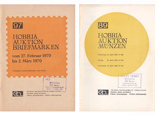 „Auktion Münzen, Briefmarken“. 3 Titel. 