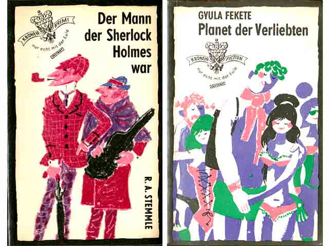 Sammlung „Kronen-Krimi. Eulenspiegel Verlag Berlin“. 4 Titel. 