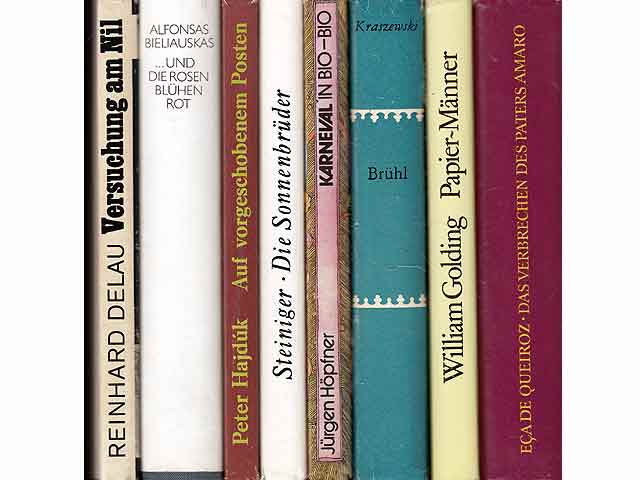 Büchersammlung „Roman, Historisches, Erzählungen“. 8 Titel. 