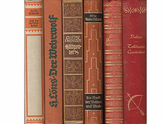 Büchersammlung“ Geschichten, Romane“. 6 Titel. 