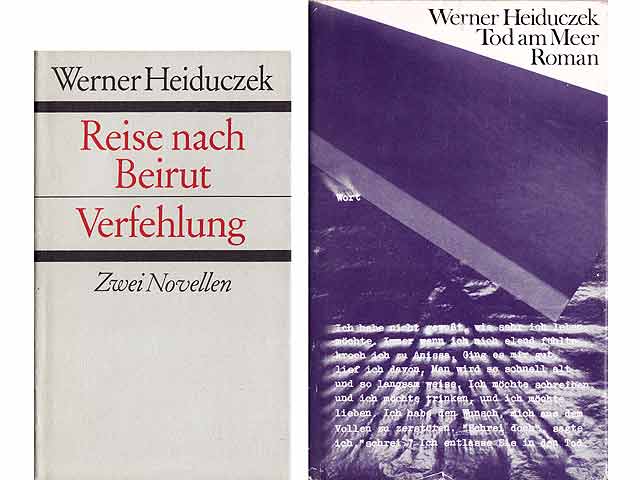 Büchersammlung "Werner Heiduczek". 4 Titel. 