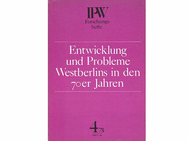 IPW-Forschungshefte. 30 Titel. 