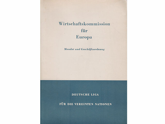 Die ökonomischen Organe und Organisationen der Vereinten Nationen. Grundriß. Herausgegeben vom Institut für Internationale Beziehungen an der Akademie für Staats- und Rechtswissenschaft der DDR