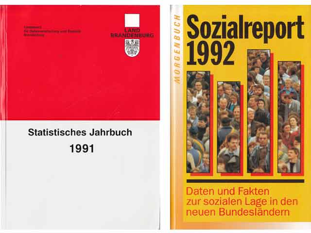 Büchersammlung "Daten und Fakten zur sozialen Lage in den neuen Bundesländern". 4 Titel. 