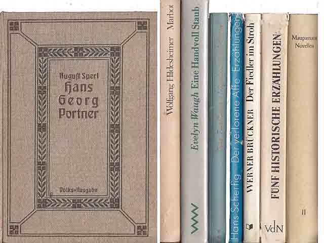 Büchersammlung „Romane, Geschichten“. 8 Titel. 