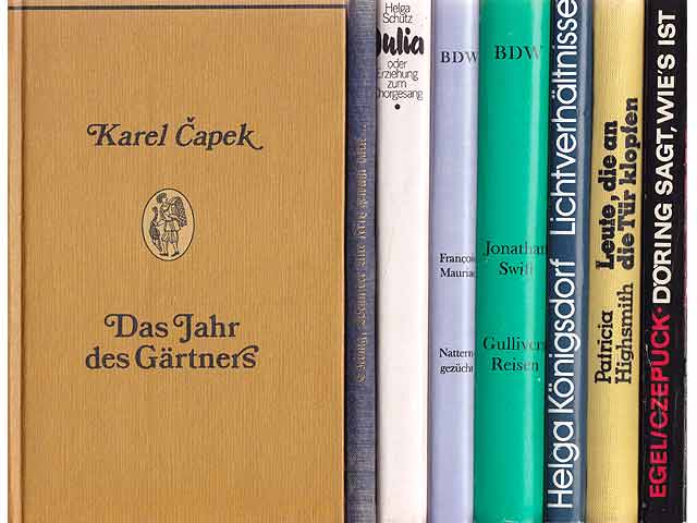 Büchersammlung „Verschiedenes“. 8 Titel. 