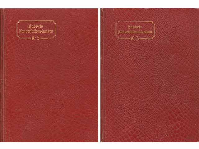 Habbels Konversationslexikon. 2 Titel. 