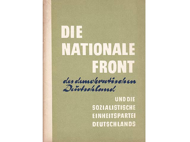 Konvolut "Nationale Front des Demokratischen Deutschland". 3 Titel. 
