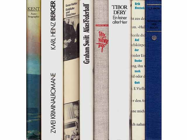 Büchersammlung „Biographisches, Romane. Erzählungen“. 8 Titel. 