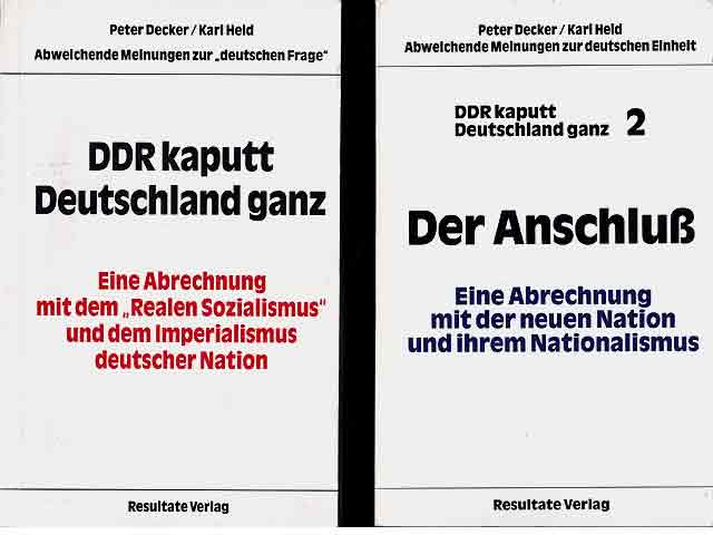 Büchersammlung „Deutsche Frage. DDR/BRD“. 4 Titel. 
