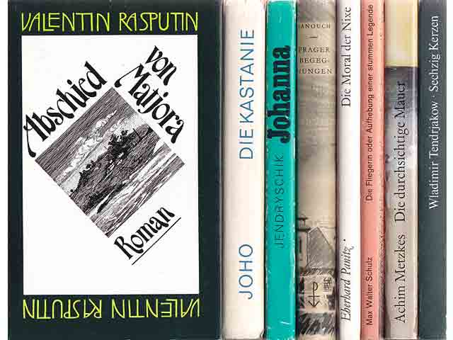 Büchersammlung „Romane, Geschichten“. 8 Titel. 