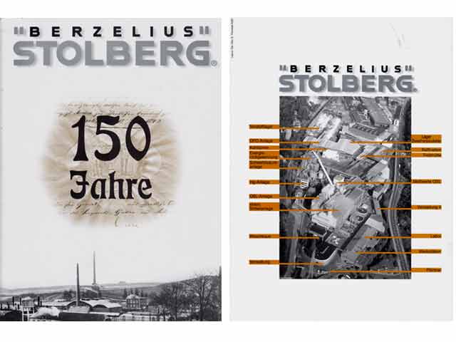 150 Jahre "Berzelius" Stolberg. Metall GmbH. Firmenjubiläums-Mappe