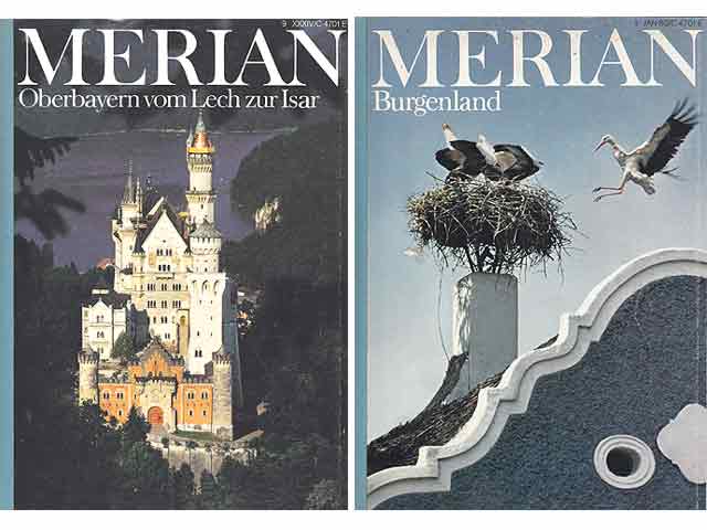 Konvolut „MERIAN“. 6 Titel. 