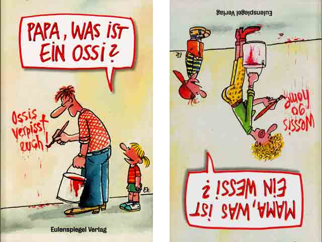 Büchersammlung „Ost-West-Humor“. 3 Titel. 