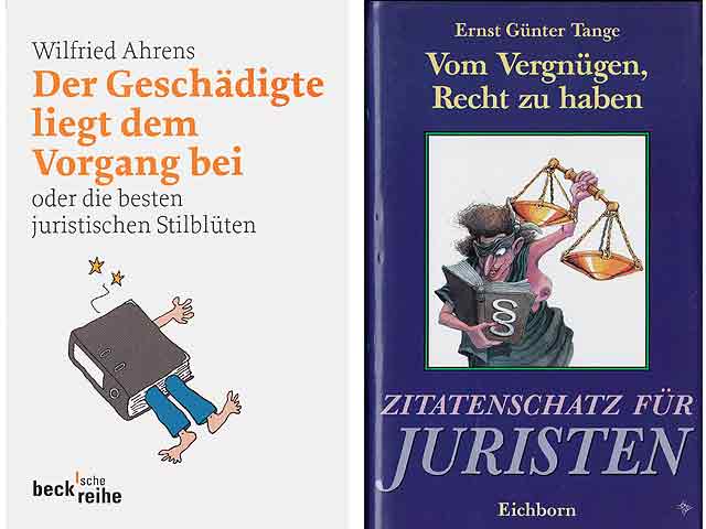 Büchersammlung „Juristische Stilblüten u. a. sprachliche Kuriositäten“. 4 Titel. 