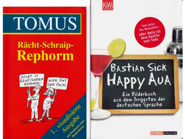 Büchersammlung „Juristische Stilblüten u. a. sprachliche Kuriositäten“. 4 Titel. 