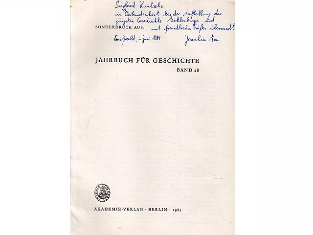 Büchersammlung/Konvolut Sonderdrucke. 6 Titel. 