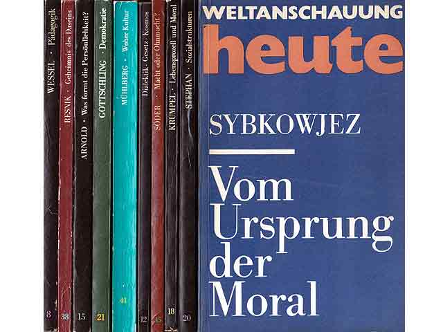 Sammlung "Weltanschauung heute". 10 Hefte. 