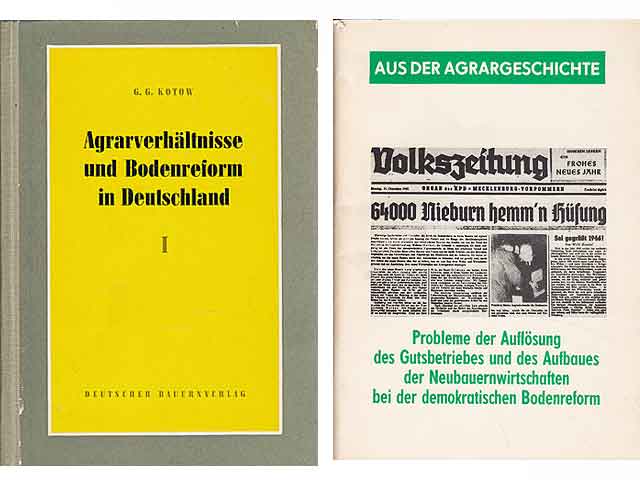 Konvolut „Bodenreform“. 5 Titel. 