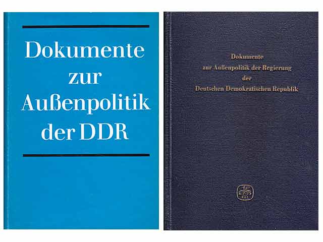 Büchersammlung "Dokumente zur Außenpolitik der DDR". 19 Titel (23 Bücher). 