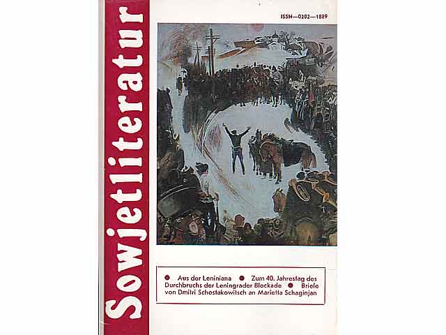 Konvolut "900 Tage Blockade Leningrads (1941-1943)". 10 Titel. 