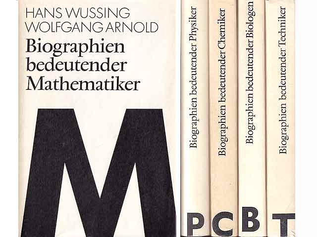 Büchersammlung „Wissenschaftler-Biographien“. 5 Titel. 