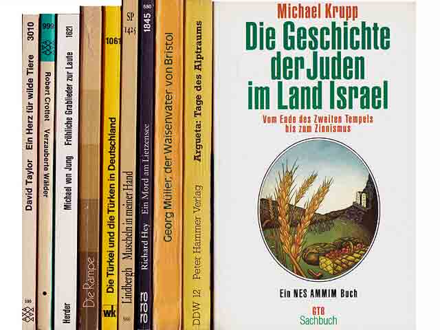 Konvolut „Taschenbücher. Verschiedenes“. 10 Titel. 