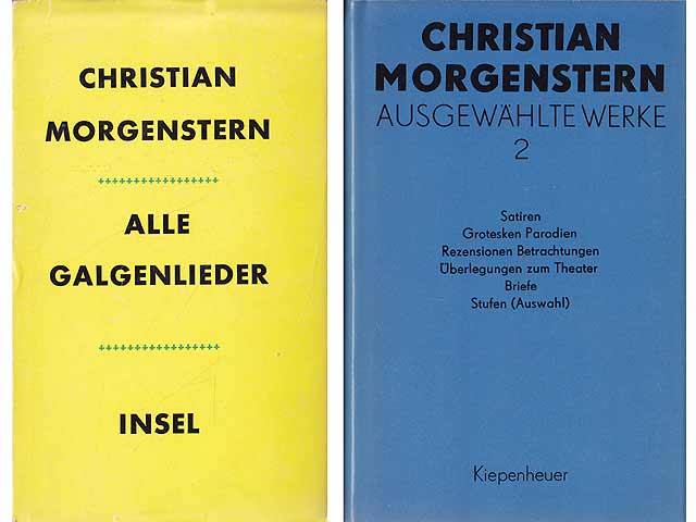 Büchersammlung "Christian Morgenstern". 2 Titel. 